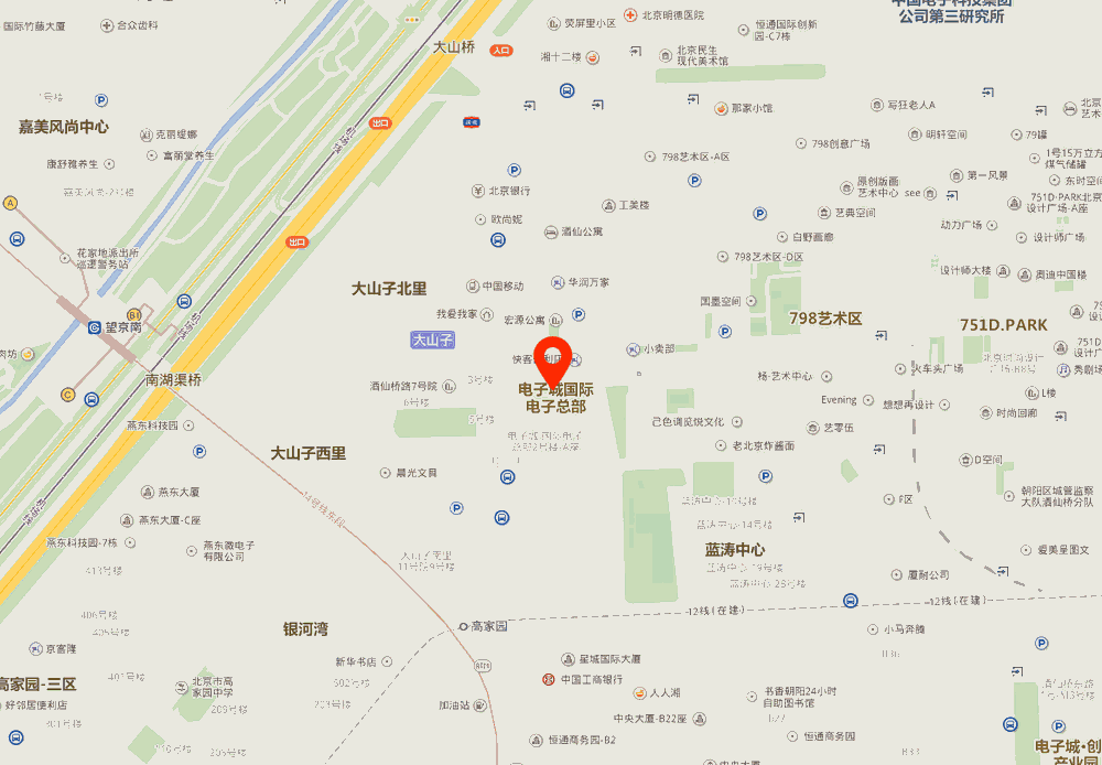 电子城国际电子总部位置地图
